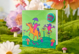 Lush Really Wild greetings card 150mm x 150mm, imported from the UK