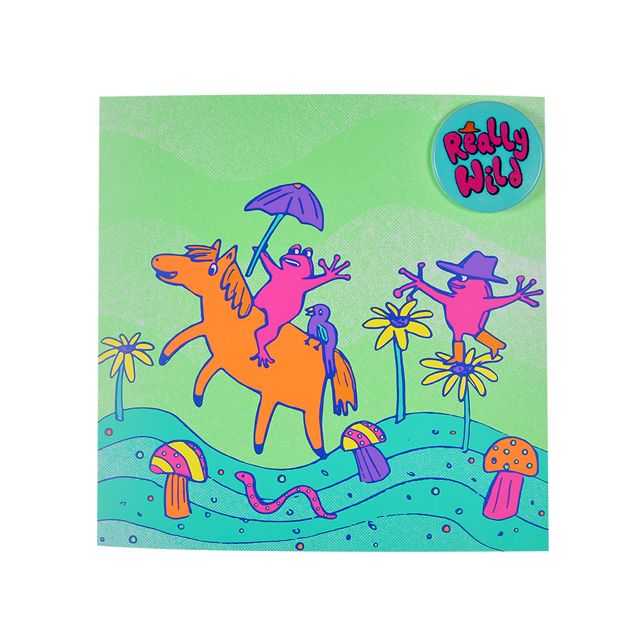 Lush Really Wild greetings card 150mm x 150mm, imported from the UK