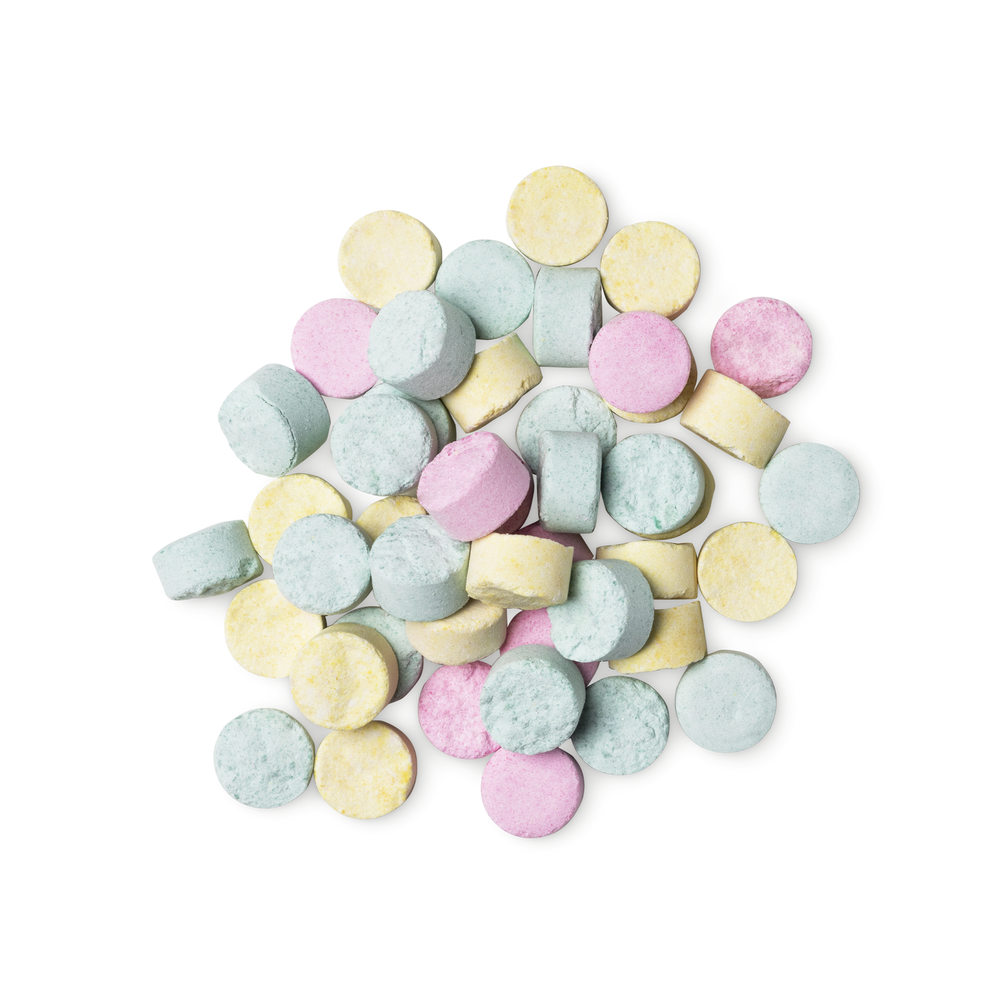 Lush Refresher toothpaste tabs with citrus fluoride-free formula - British product