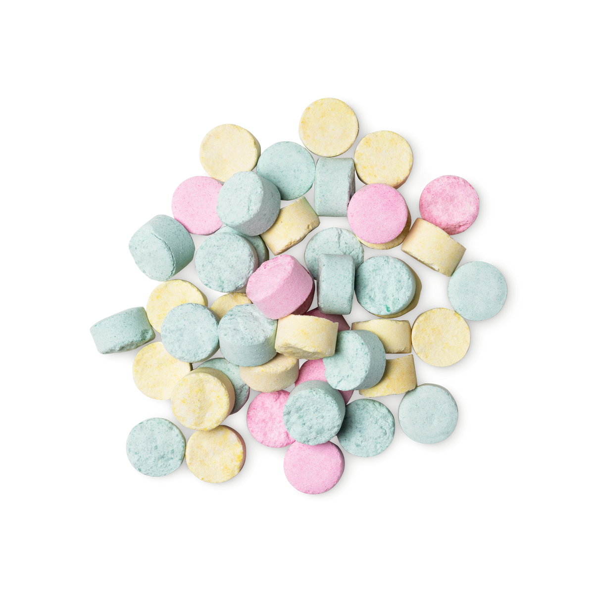 Lush Refresher toothpaste tabs with citrus fluoride-free formula - British product