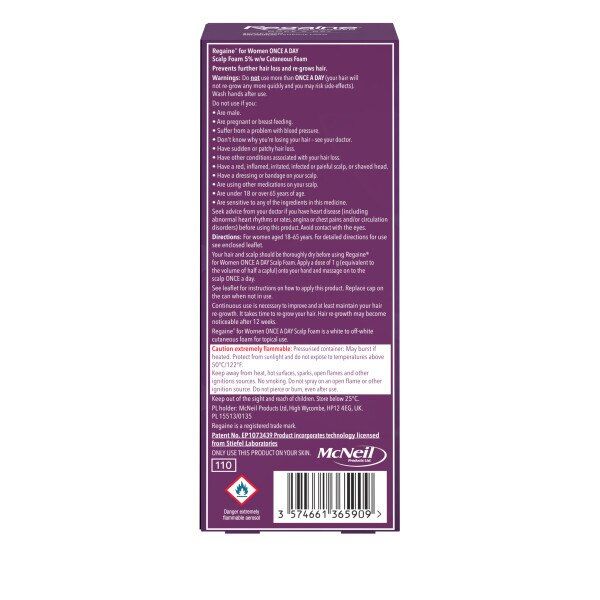 Regaine for Women Scalp Foam Hair Loss &amp;amp; Re-Growth 1x73ml