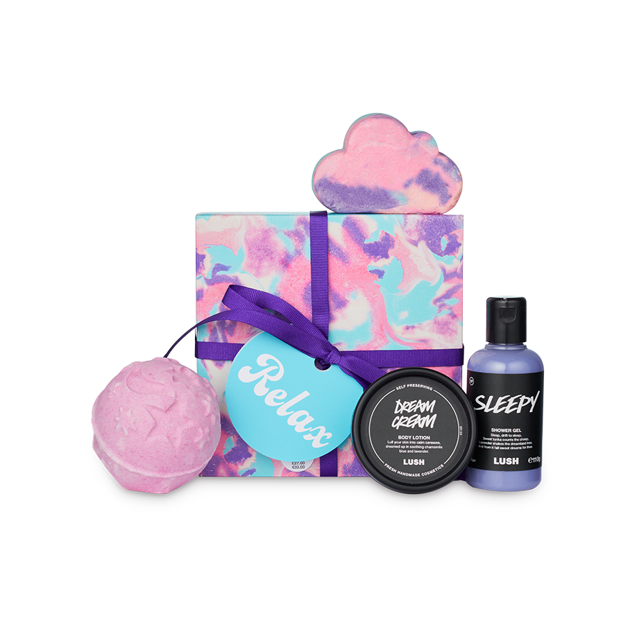 Lush Relax Gift lavender bath and body gift set (British brand)