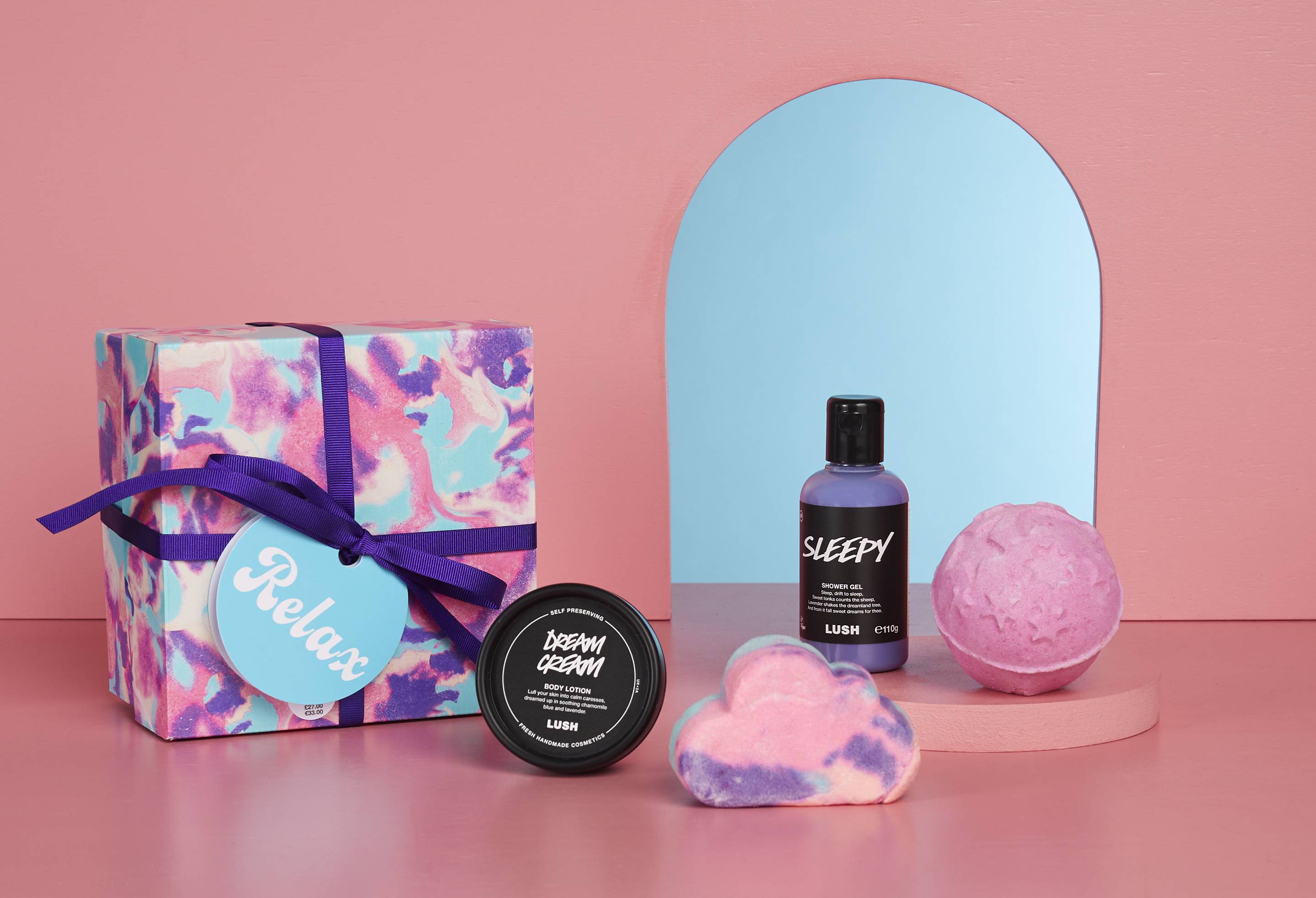 Lush Relax Gift lavender bath and body gift set (British brand)