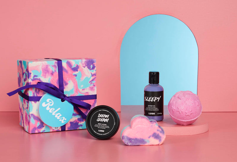 Lush Relax Gift lavender bath and body gift set (British brand)