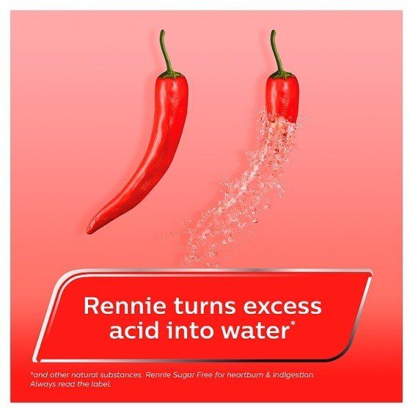 Rennie Spearmint Heartburn &amp;amp; Indigestion Relief 72 Tablets
