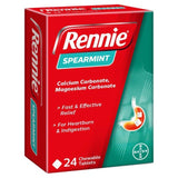 Rennie Spearmint Heartburn &amp;amp; Indigestion Relief Tablets   24 per pack