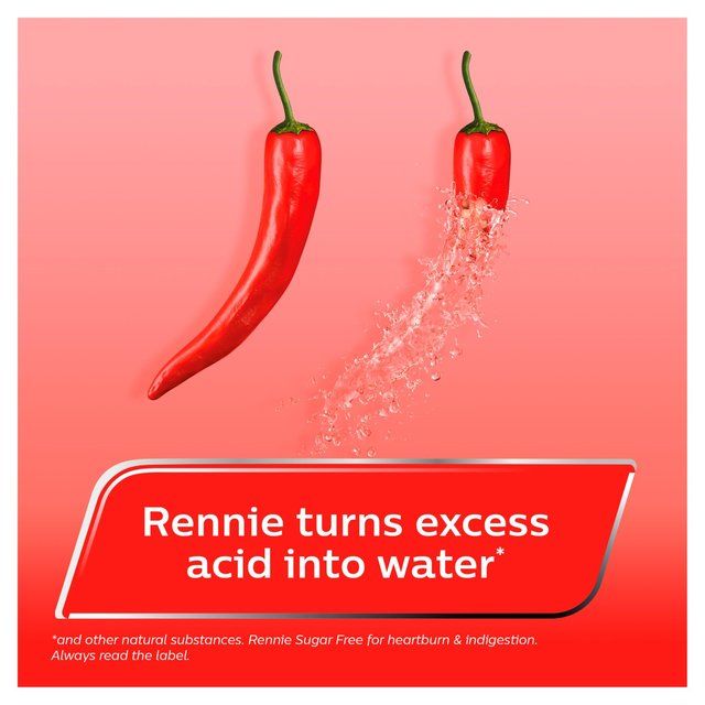 Rennie Spearmint Heartburn &amp;amp; Indigestion Relief Tablets   72 per pack