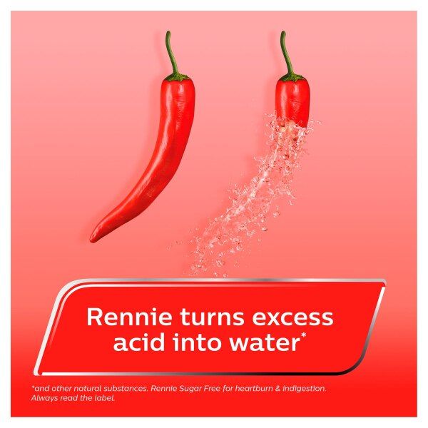 Rennie Sugar Free Heartburn &amp;amp; Indigestion Relief 72 Tablets