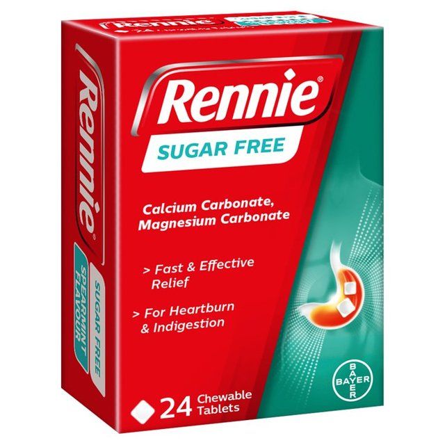 Rennie Sugar Free Tablets   24 per pack
