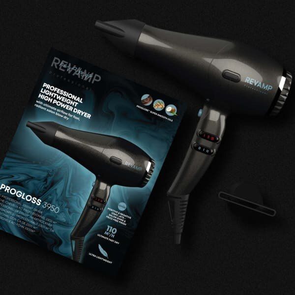 Πιστολάκι μαλλιών Revamp Progloss 3950 Ac Featherlite Ultra X Shine