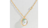 Revere Gold Plated Mother of Pearl Celestial Locket