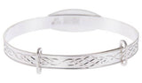 Revere Kid's Personalised Cubic Zirconia Baby Bangle