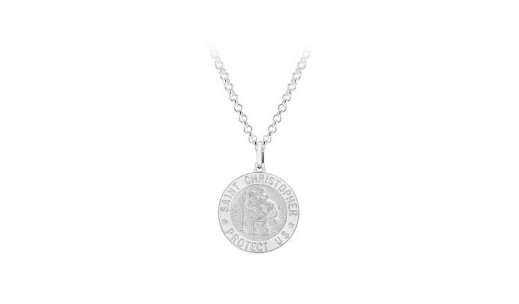 Revere Men's Personalised St. Christopher Pendant