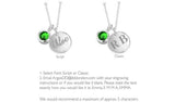 Revere Personalised Cubic Zirconia Pendant-May