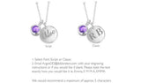 Revere Sterling Silver Personalised Pendant - February