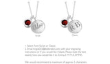 Revere Sterling Silver Personalised Pendant - January