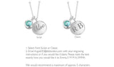 Revere Sterling Silver Personalised Pendant - March