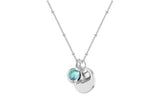 Revere Sterling Silver Personalised Pendant - March