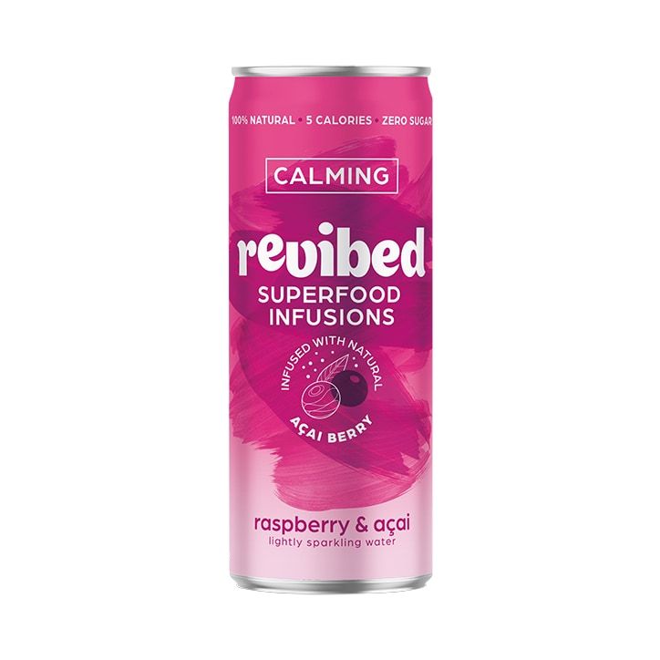 Revibed Superfood Infusions Energise (Peach &amp;amp; Hibiscus) Sparkling Water 250ml