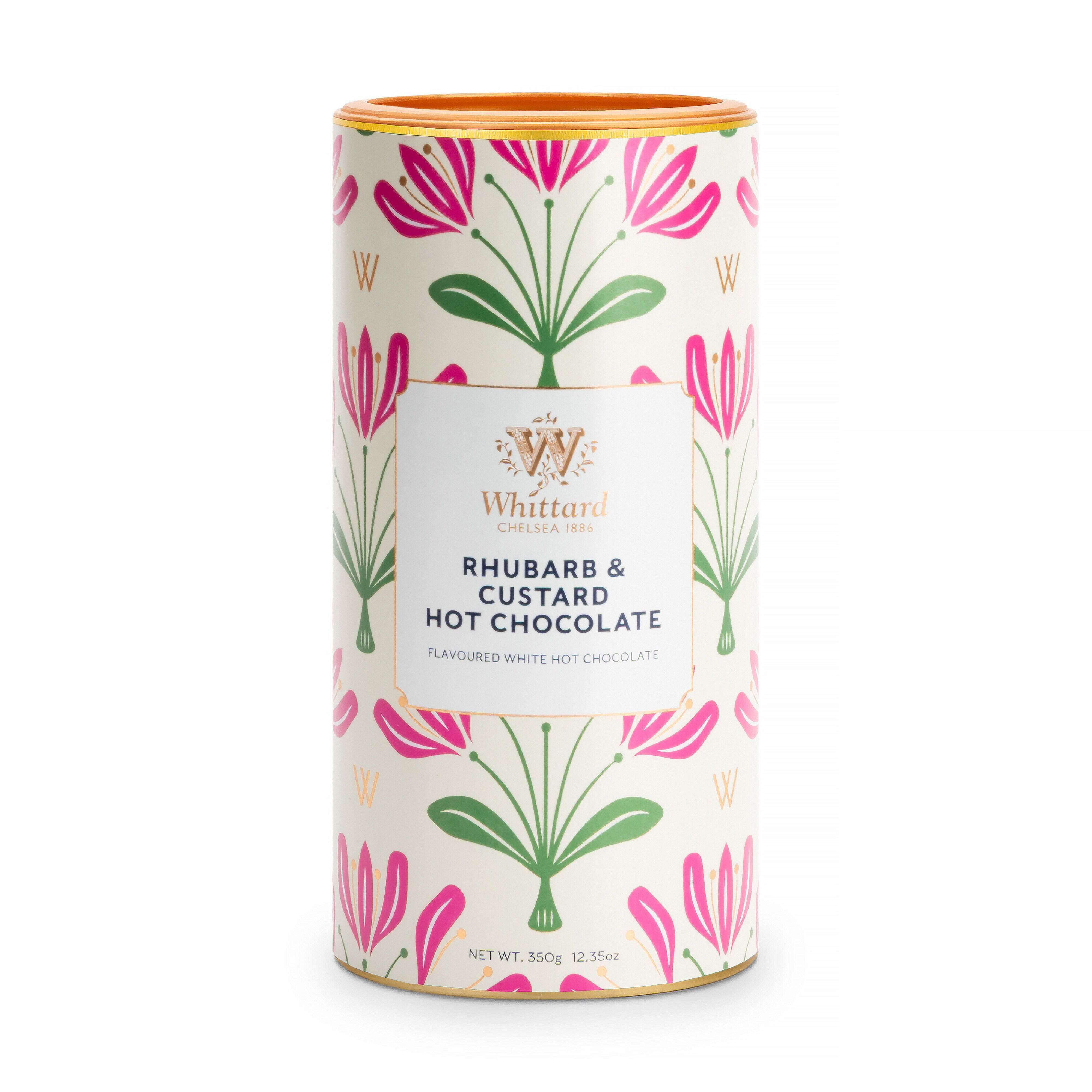 Whittard Rhubarb Custard hot chocolate powder 350g, imported from the UK