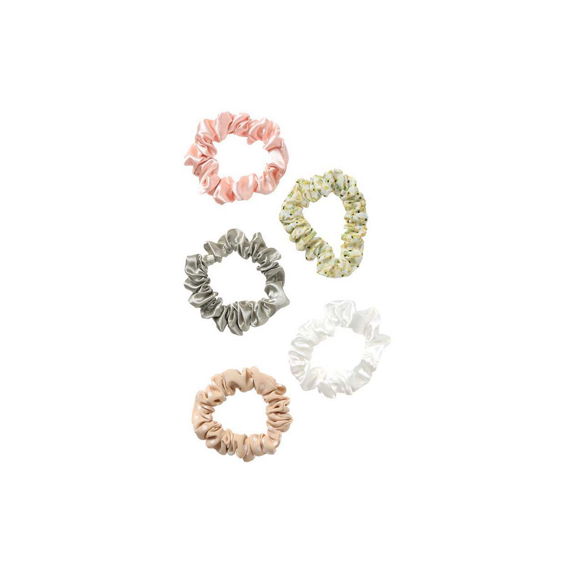 Ribbon &amp;amp; Asher Mini Printed Scrunchie 5 Pack