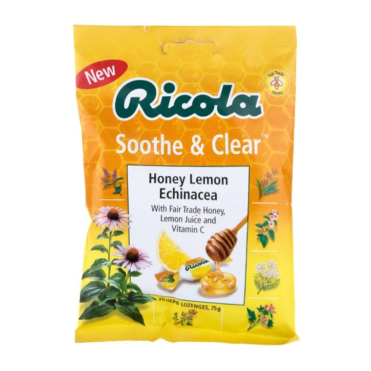 Ricola Soothe &amp;amp; Clear Honey, Lemon &amp;amp; Echinacea 20 Lozenges