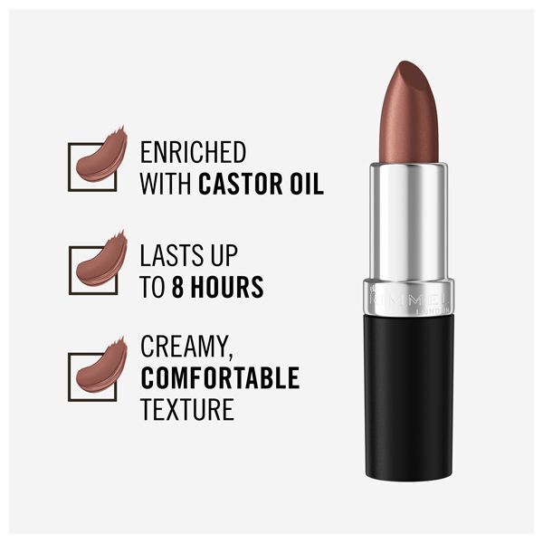 Rimmel Lasting Finish Shimmer Lipstick 902 Frosted Burgundy