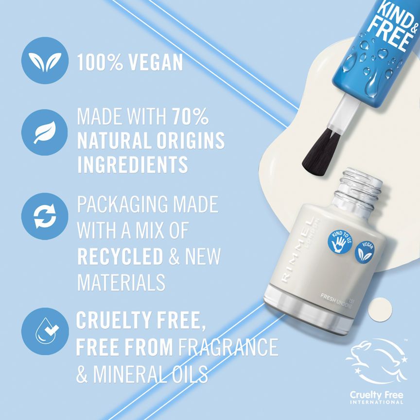 Rimmel London Kind &amp;amp; Free Nail Polish Fresh Undone 8ml