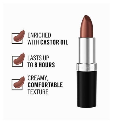 Rimmel London Lasting Finish Lipstick Frosted Burgundy