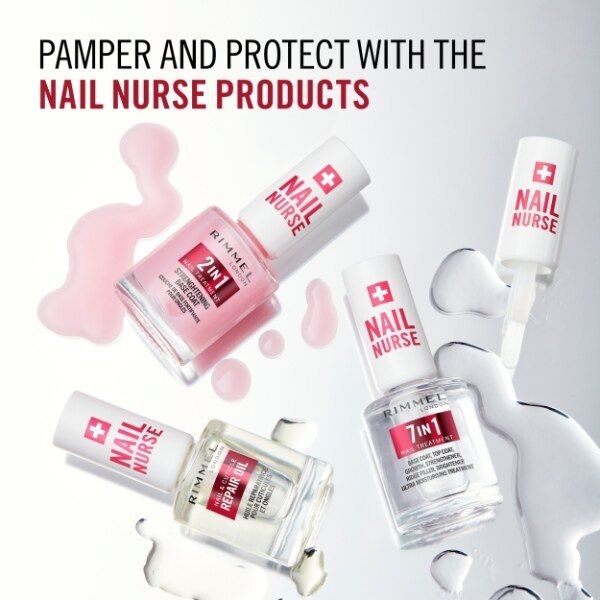 Rimmel Nail Nurse 2In1 Base Coat &amp;amp; Strengthener 12Ml