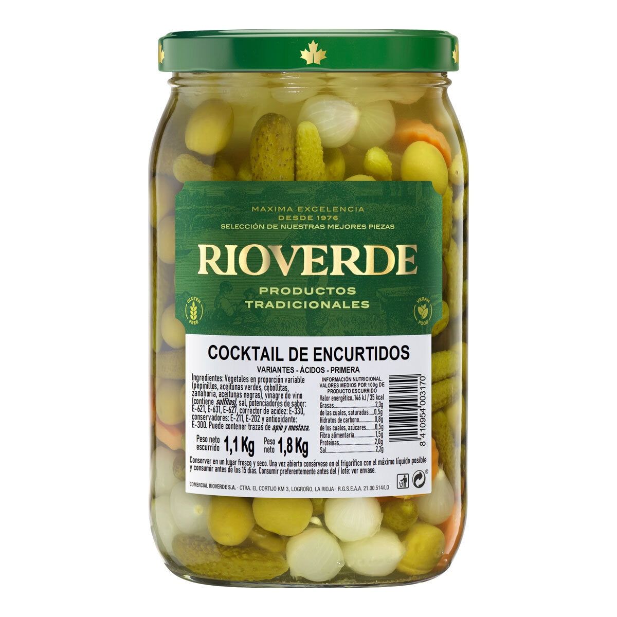 Rioverde Olive &amp;amp; Pickle Mix, 1.8kg