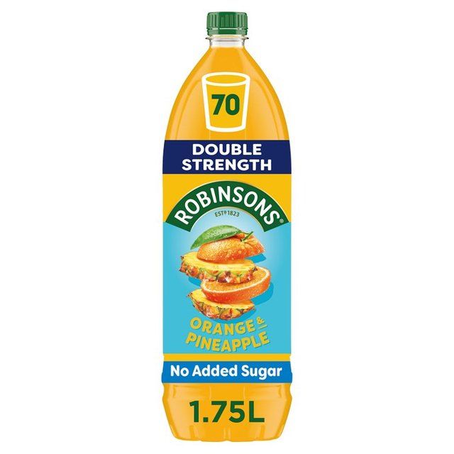 Robinsons Double Strength Orange &amp;amp; Pineapple Squash   1.75L