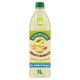 Robinsons Fruit &amp;amp; Barley Apple &amp;amp; Pear Squash No Added Sugar