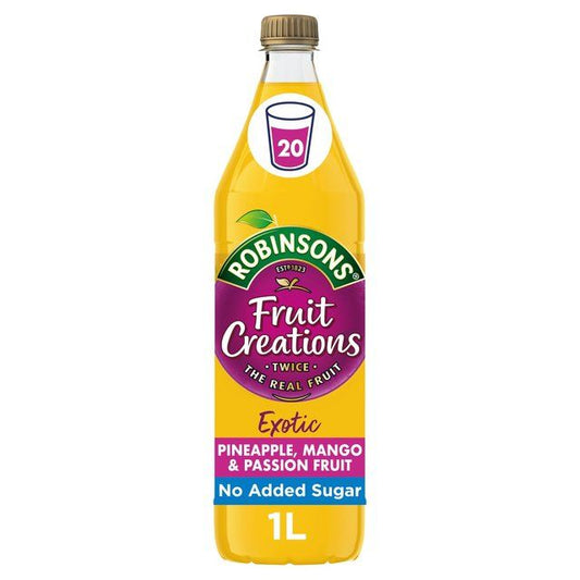 Robinsons Fruit Creations Pineapple Mango & Passionfruit No Added Sugar   1L