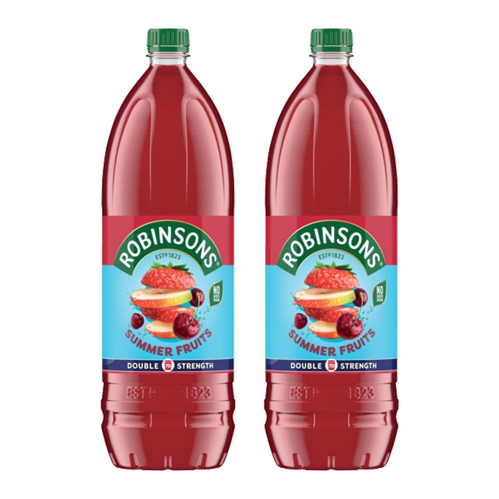 Robinsons Real Fruit Double Strength Summer Fruits, 2 x 1.75L