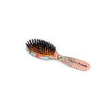 Rock &amp;amp; Ruddle Pink Gingham Small Synthetic Bristle Hairbrush