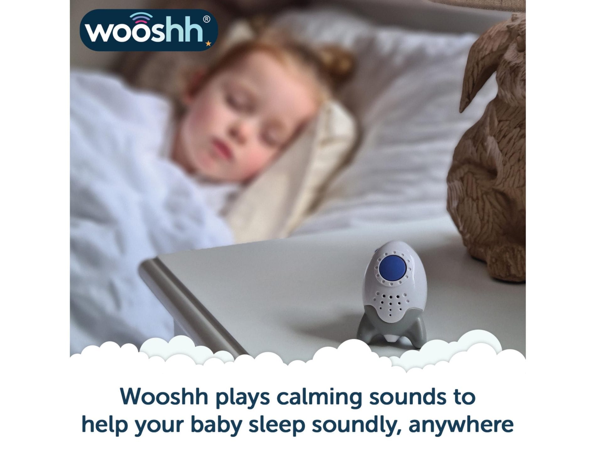 Rockit Wooshh baby sound soother compact sleep aid, UK version