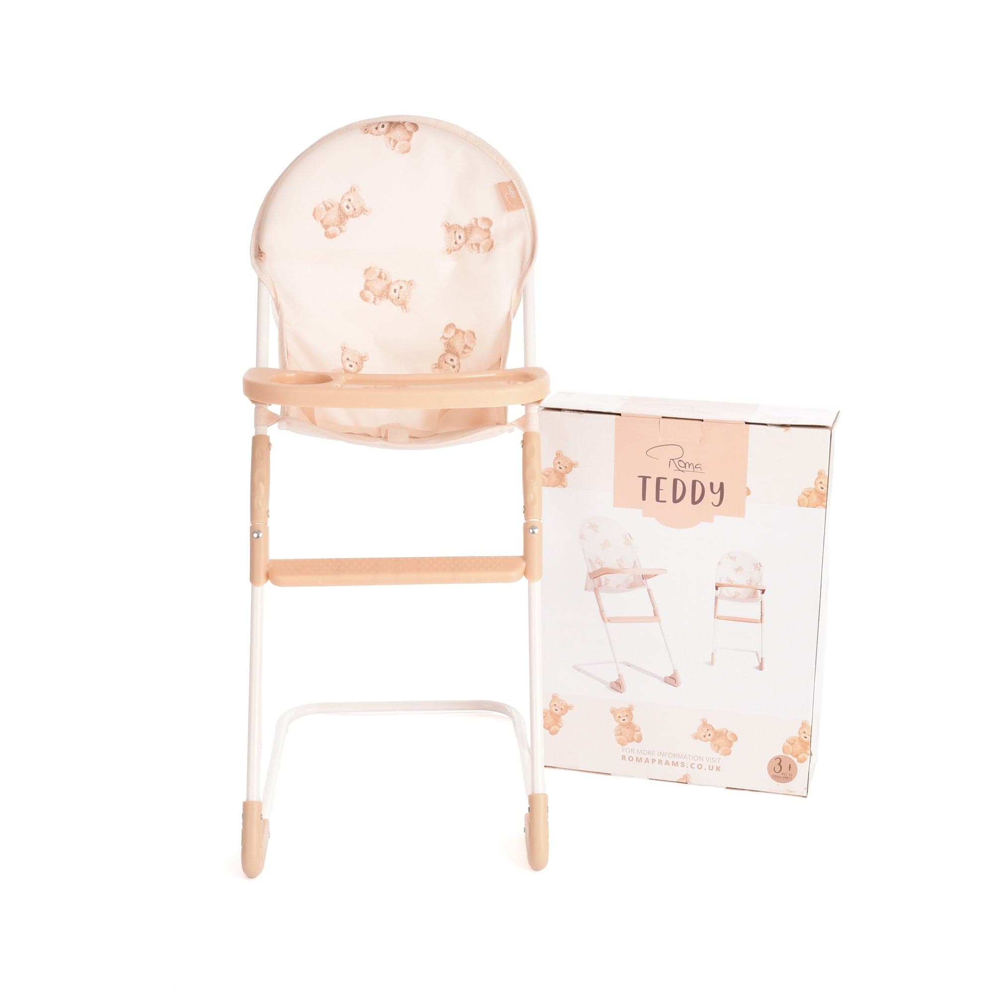 Roma Teddy Dolls Highchair for dolls and teddies - British product