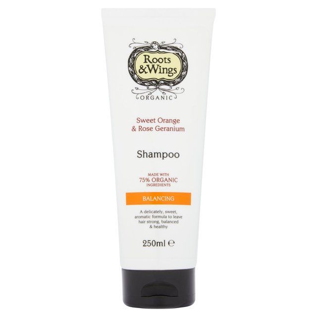 Roots &amp;amp; Wings Sweet Orange &amp;amp; Rose Geranium Shampoo   250ml