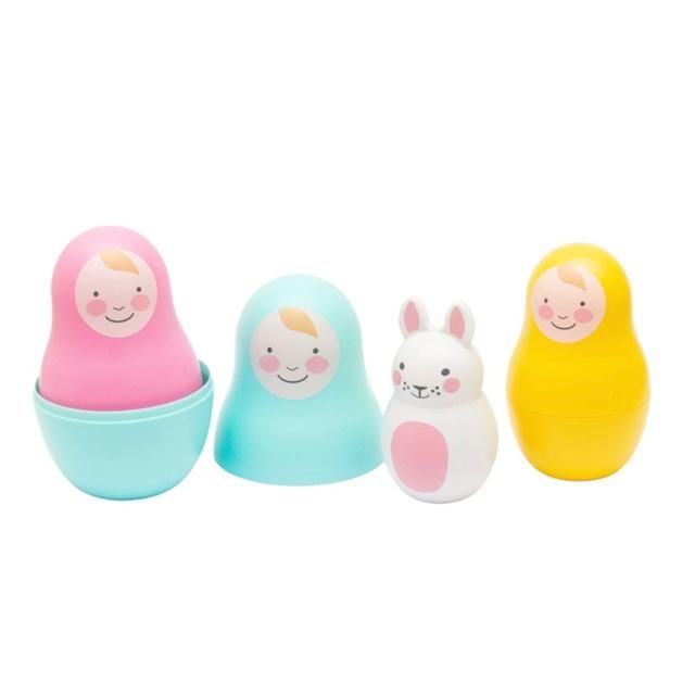 Rosa &amp;amp; Bo Stacking Toys - Rainbow Nesting Babies for Babies &amp;amp; Toddlers