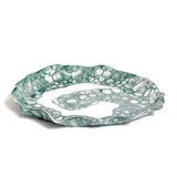 DB Ceramic teal round serving platter, 36cm - British product