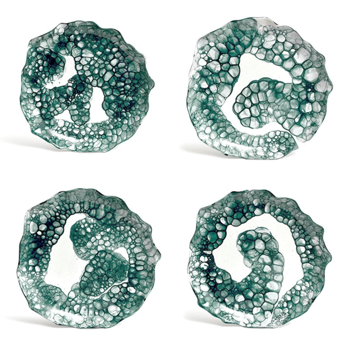 DB Ceramic teal round serving platter, 36cm - British product