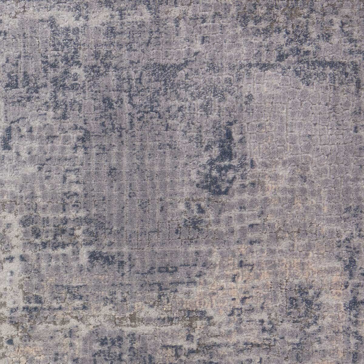 Rustic Textures Faded Blue Runner, 66 x 236 cm