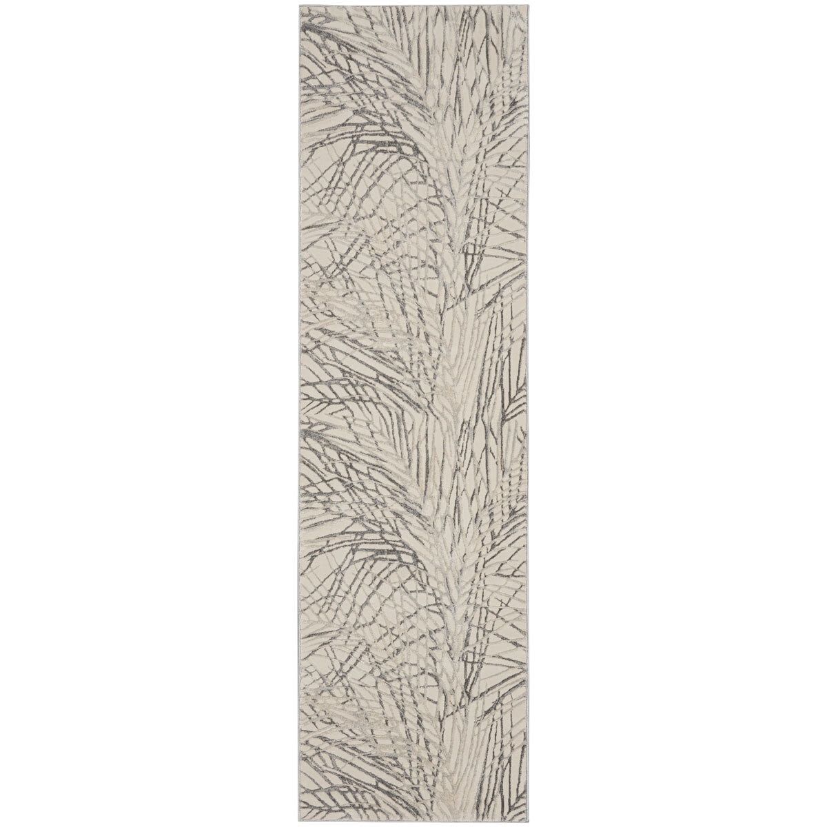 Rustic Textures Ivory &amp;amp; Grey Runner, 66 x 236 cm