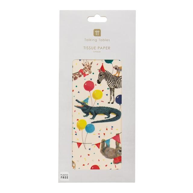 Safari Animal Tissue Paper   4 per pack