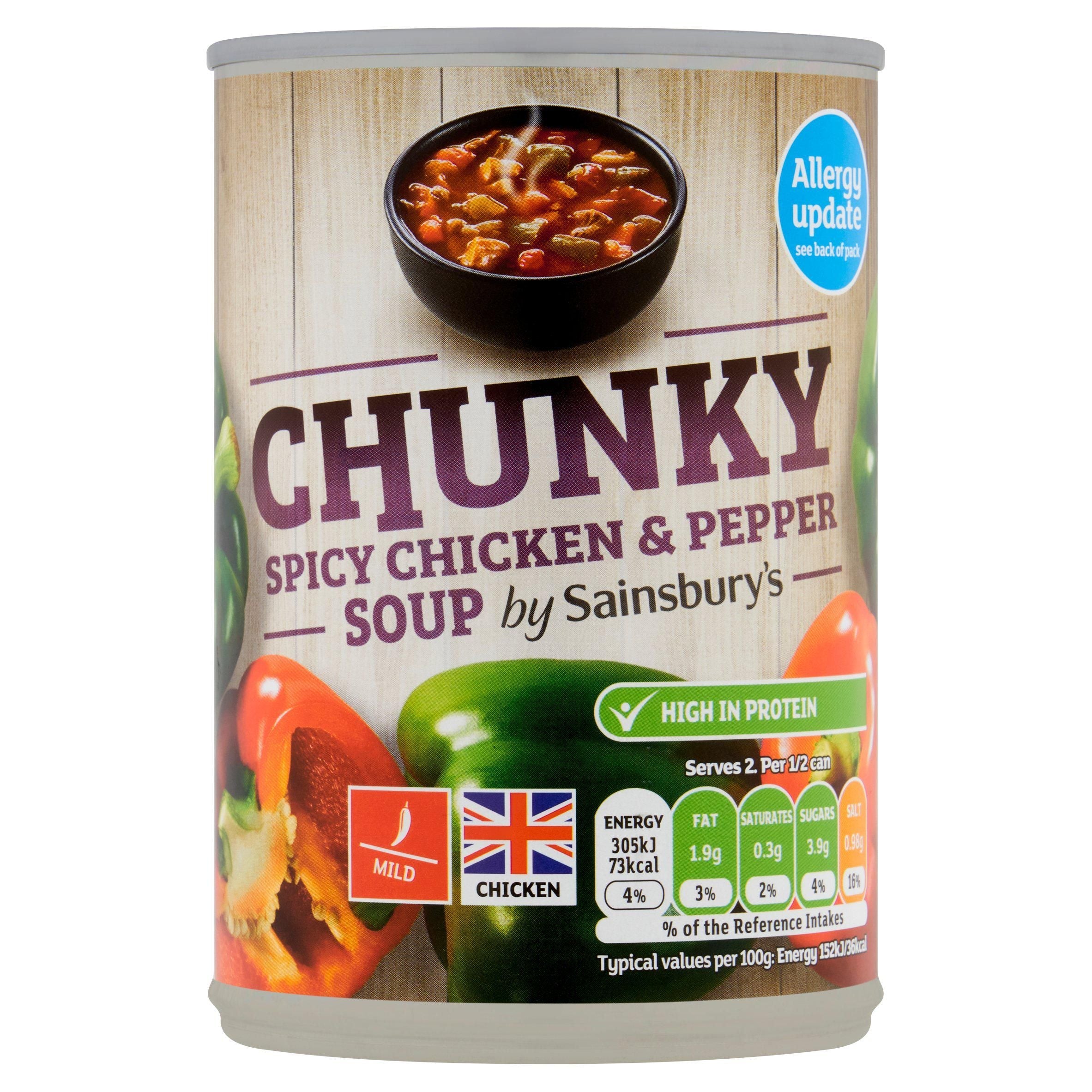 Sainsbury's Chunky Spicy Chicken &amp;amp; Pepper Soup 400g