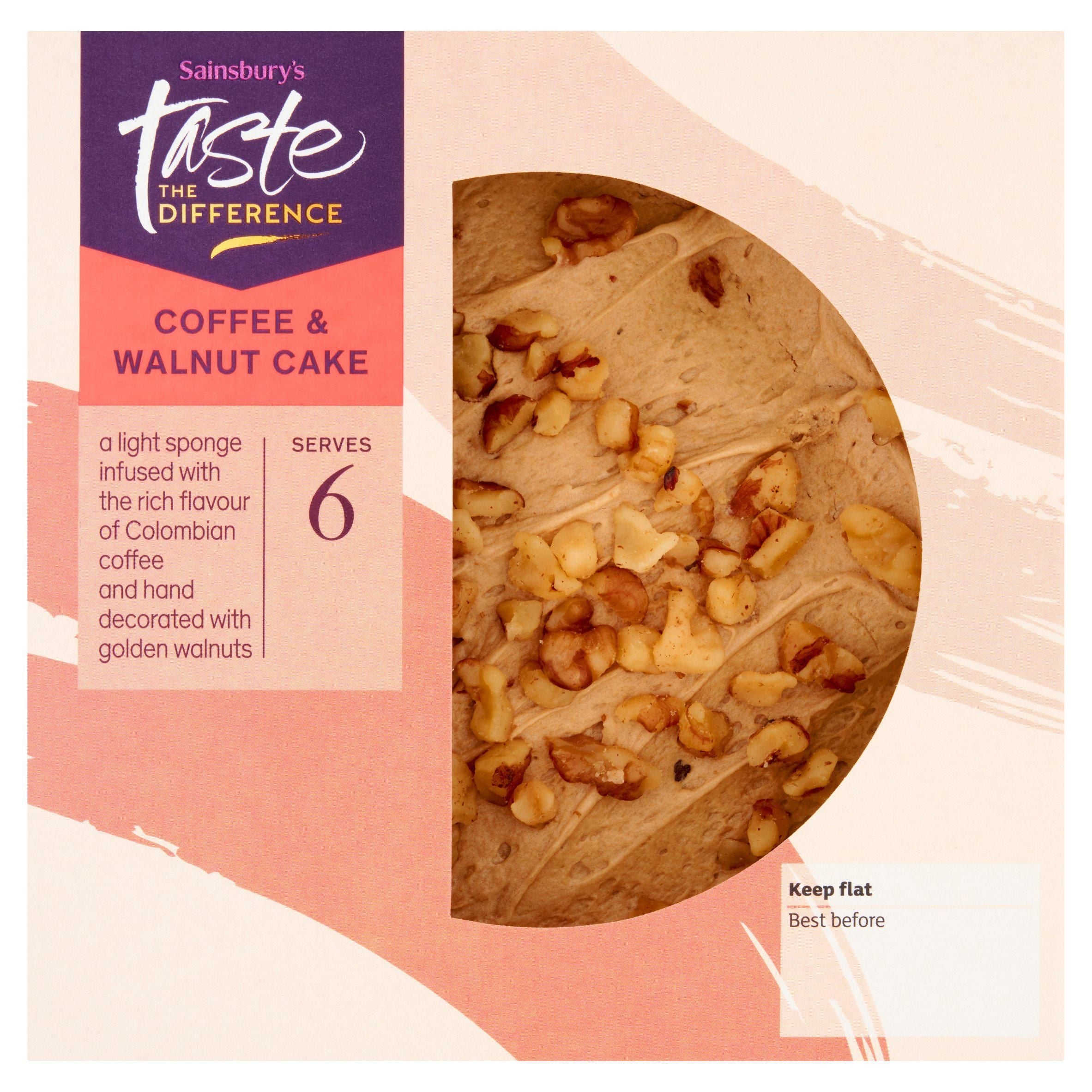Sainsbury's Coffee &amp;amp; Walnut Cake, Taste the Difference 400g
