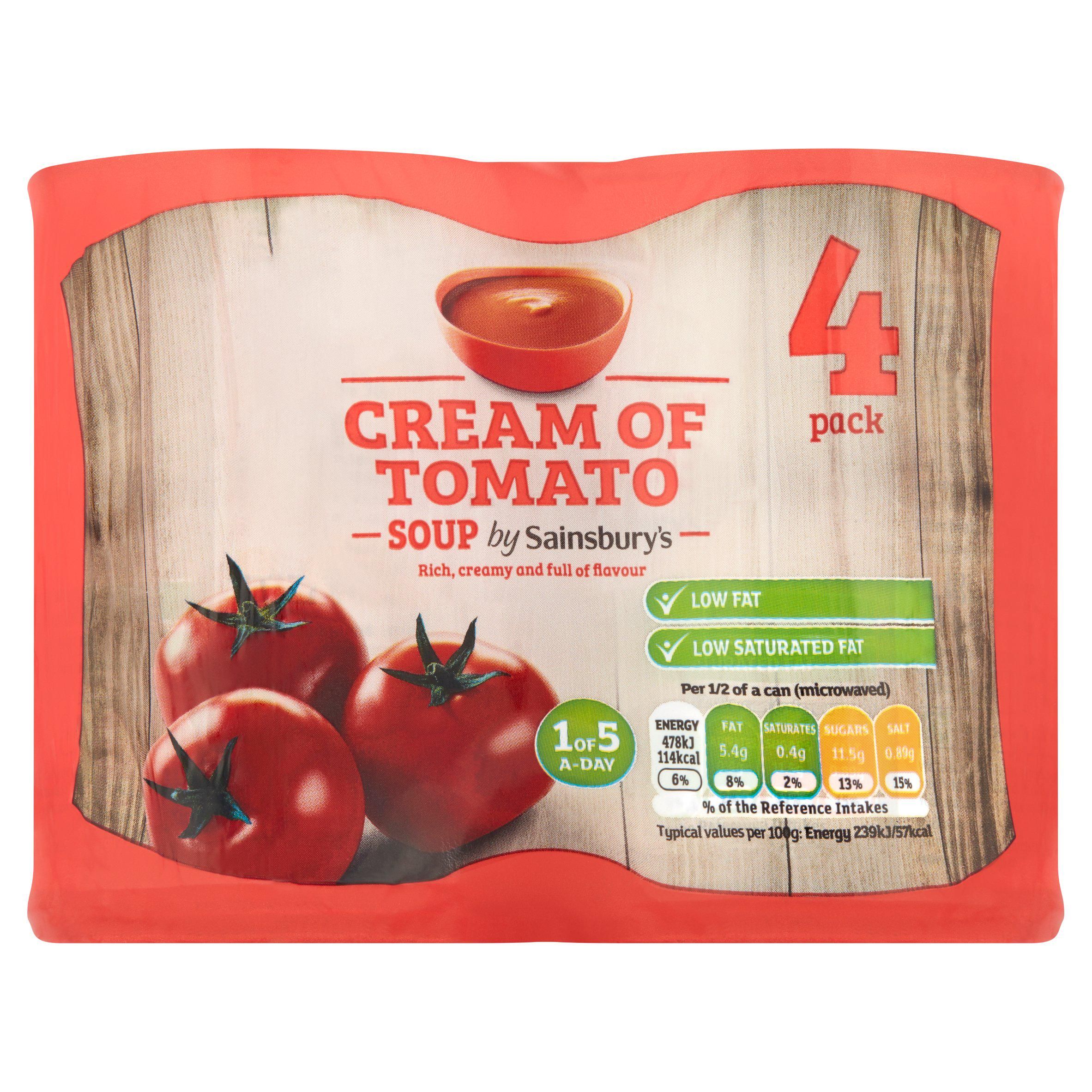 Sainsbury's Cream Of Tomaattikeitto 4x400g