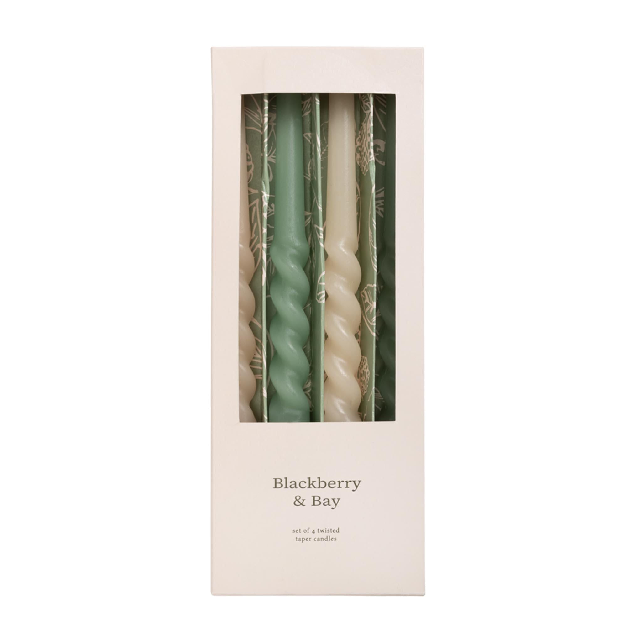Sainsbury's Home Dried Flowers &amp;amp; Plum Taper Candles 4pk