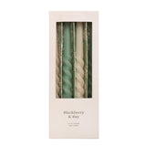 Sainsbury's Home Dried Flowers &amp;amp; Plum Taper Candles 4pk